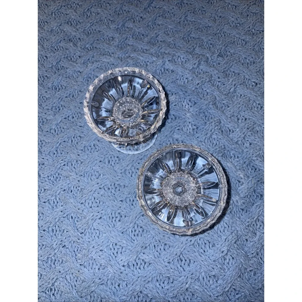 Gorham Vintage King Edward Lead Crystal Candle Holders. Set Of 2.